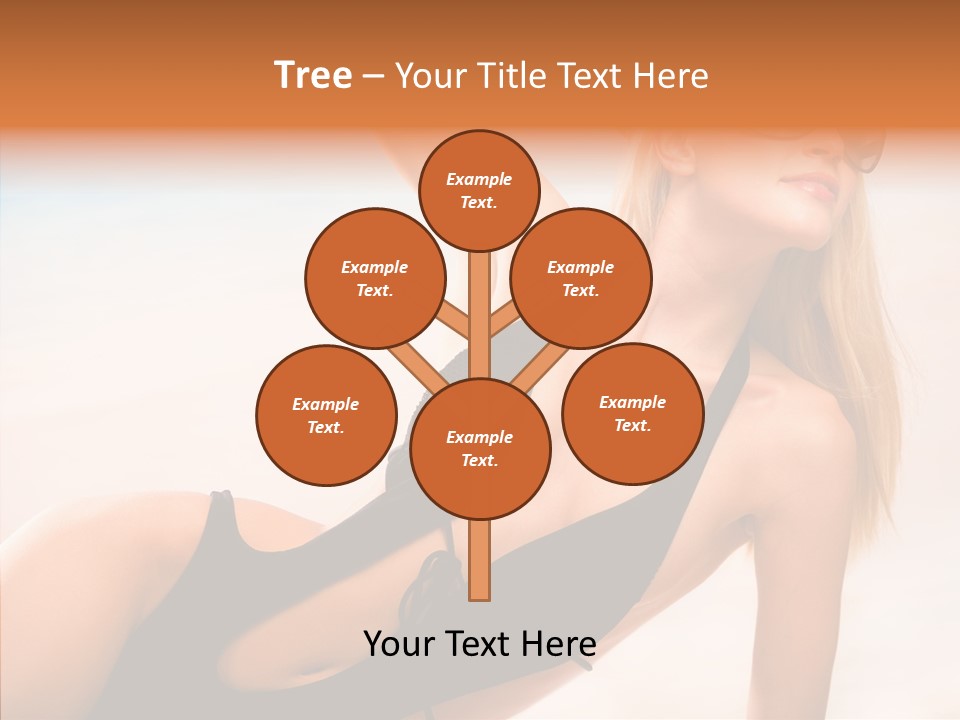 Female Woman Relax PowerPoint Template