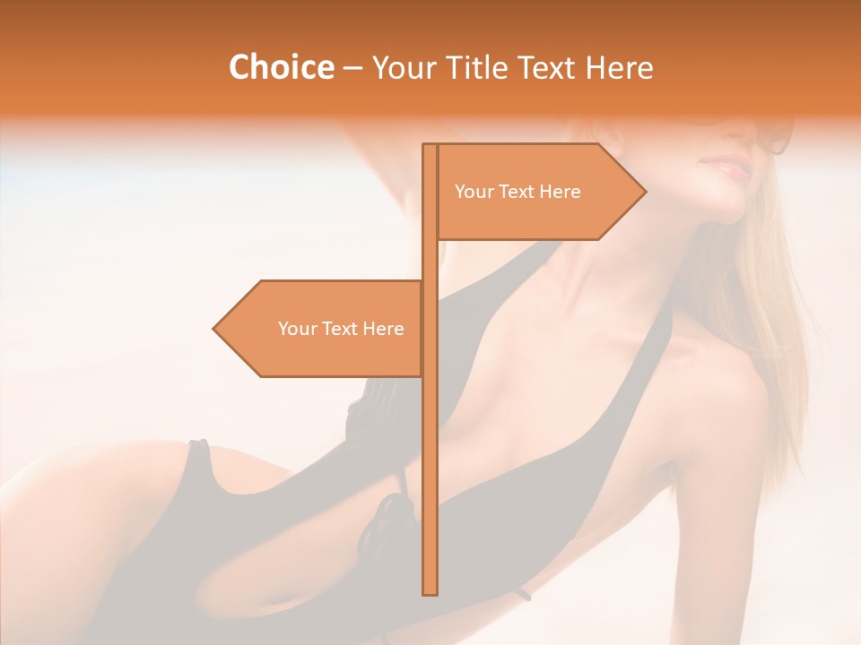Female Woman Relax PowerPoint Template