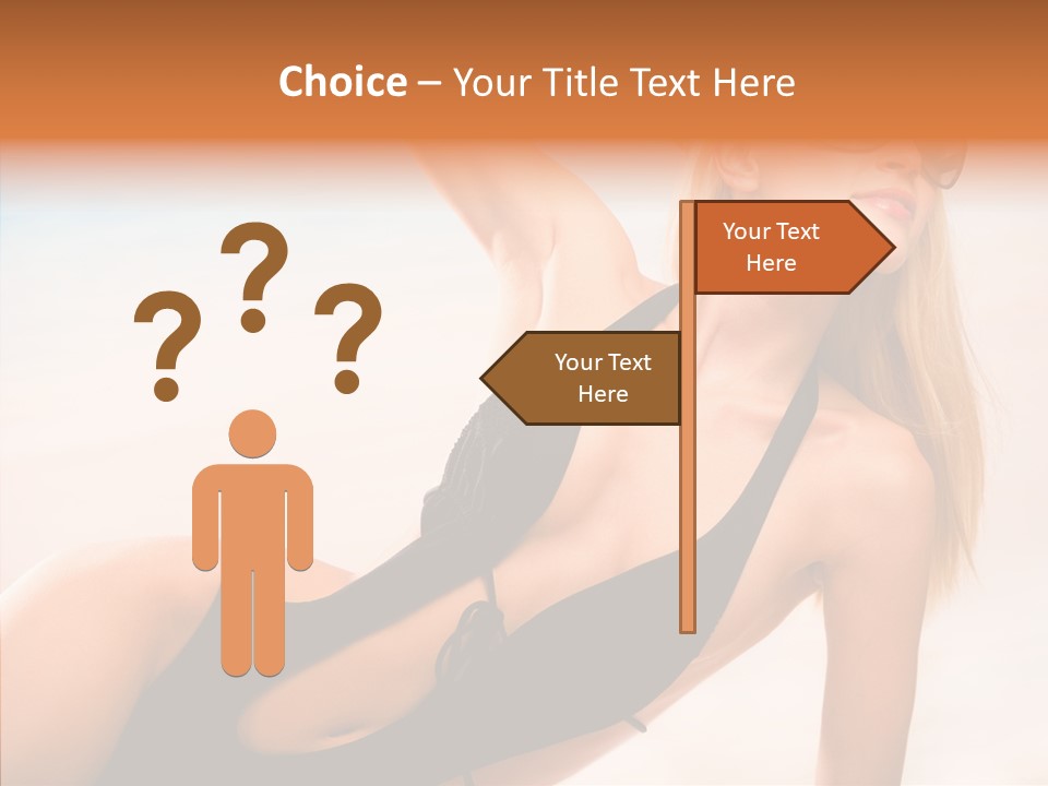 Female Woman Relax PowerPoint Template