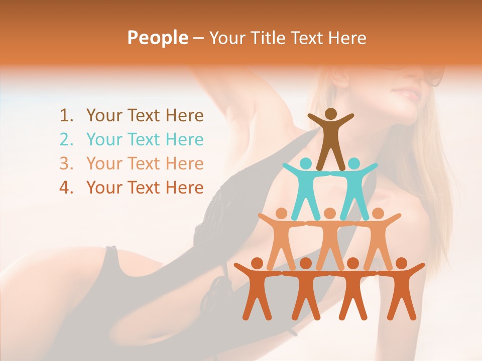 Female Woman Relax PowerPoint Template