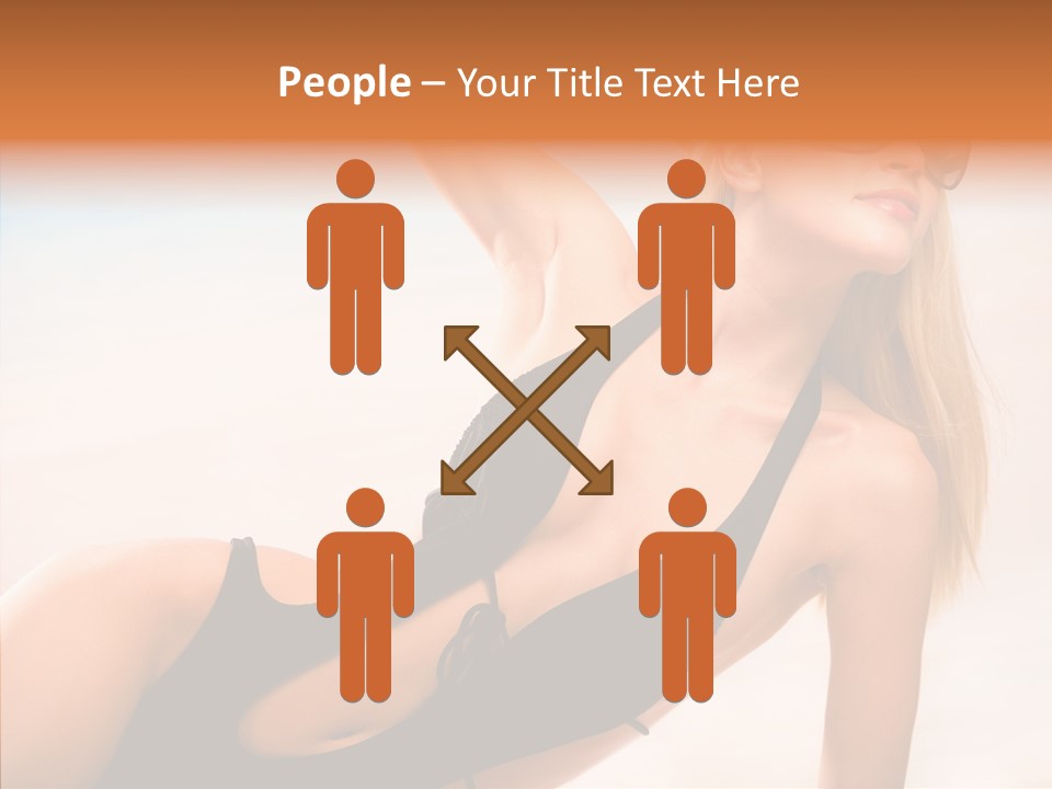 Female Woman Relax PowerPoint Template