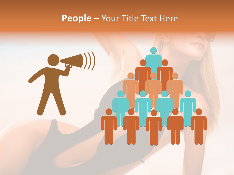 Female Woman Relax PowerPoint Template