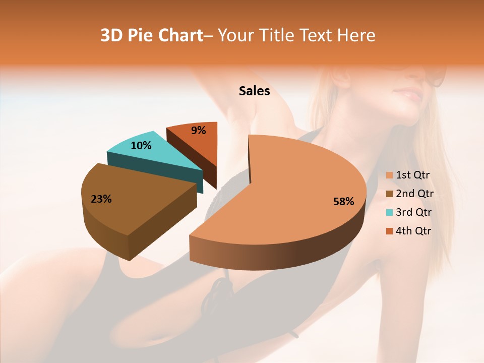 Female Woman Relax PowerPoint Template