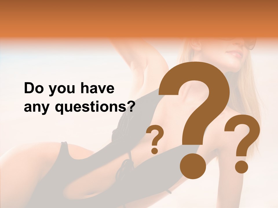 Female Woman Relax PowerPoint Template