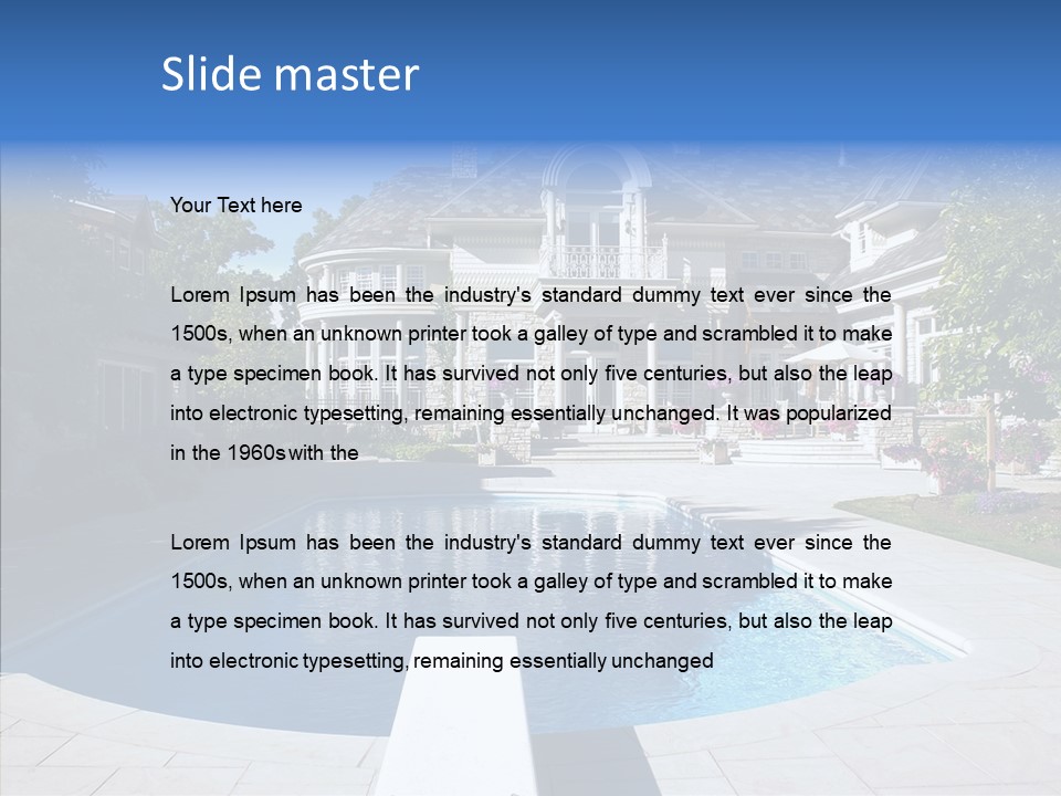 Gate Home Family PowerPoint Template