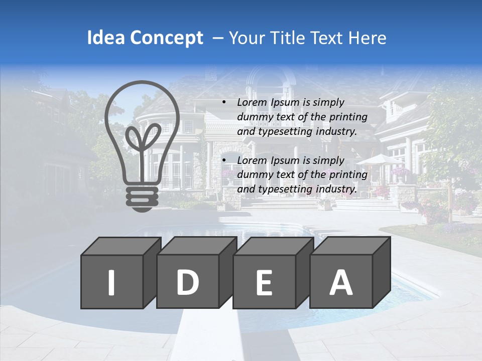 Gate Home Family PowerPoint Template