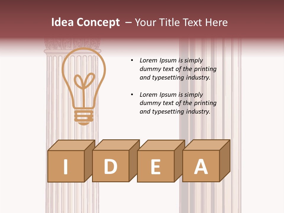 Graphic Capitol Corinthian PowerPoint Template