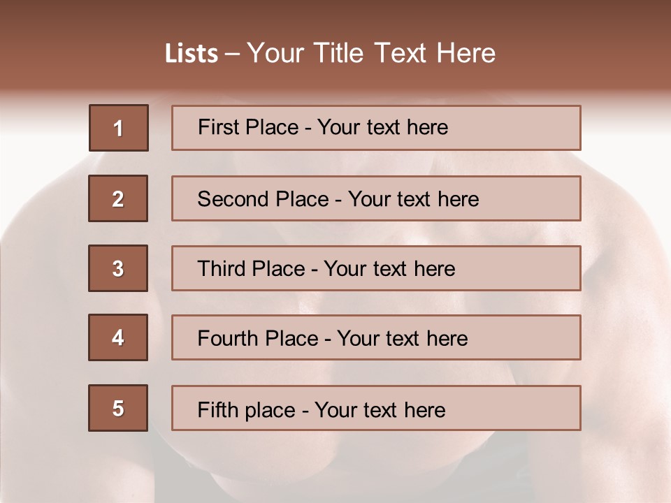 Sexy Workout Built PowerPoint Template