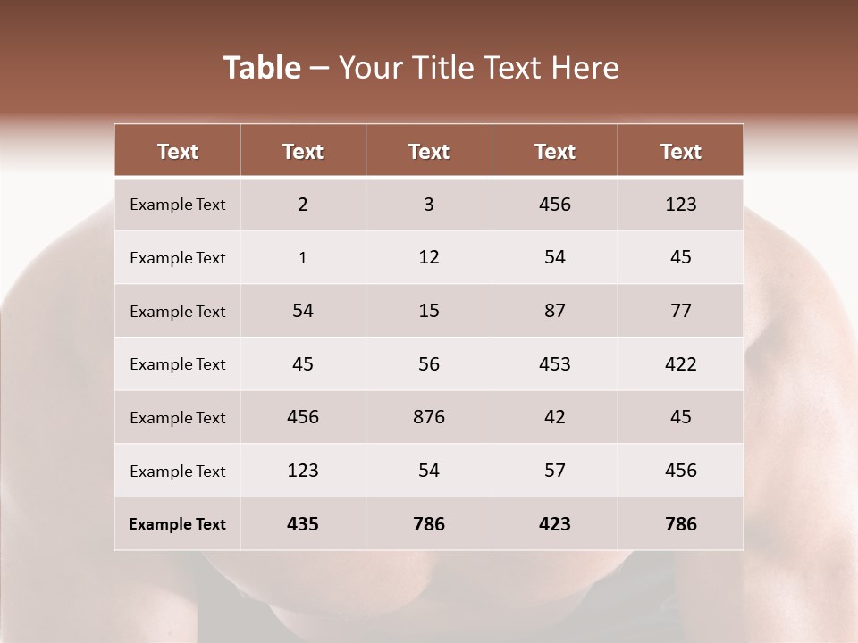Sexy Workout Built PowerPoint Template