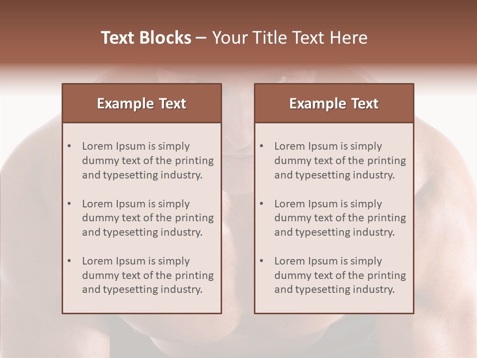 Sexy Workout Built PowerPoint Template