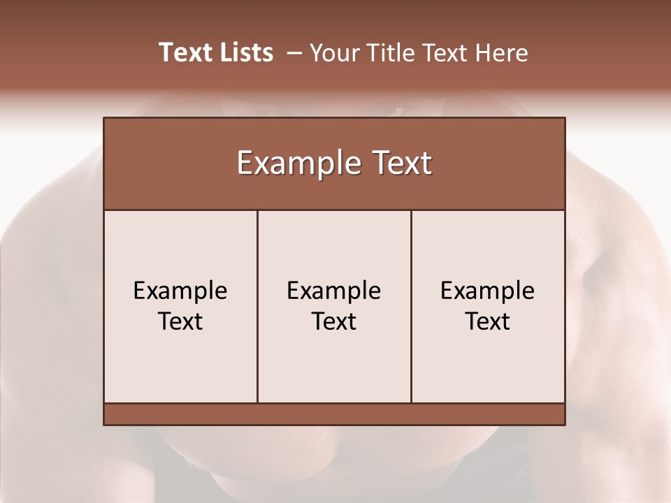 Sexy Workout Built PowerPoint Template