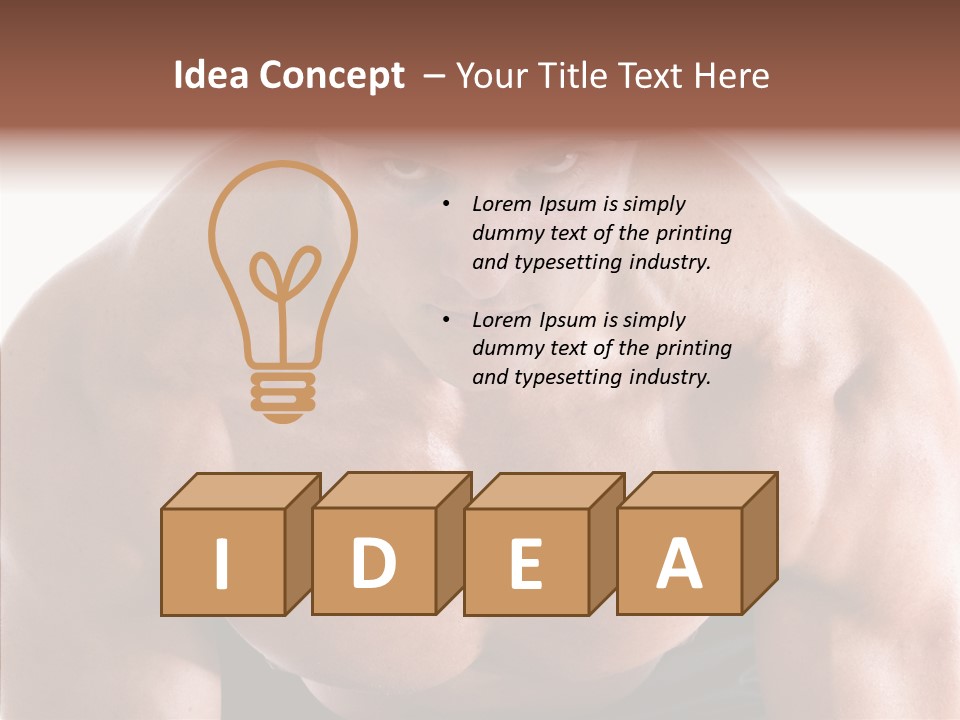 Sexy Workout Built PowerPoint Template
