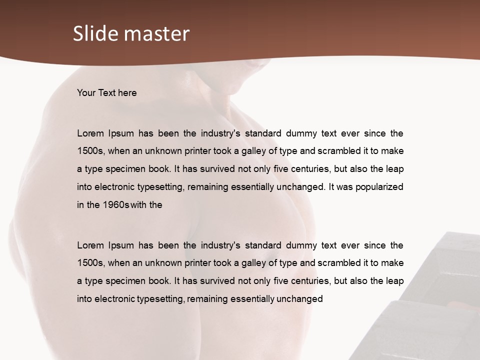 Weightlifting Wellbeing Hat PowerPoint Template