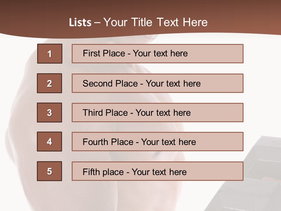 Weightlifting Wellbeing Hat PowerPoint Template