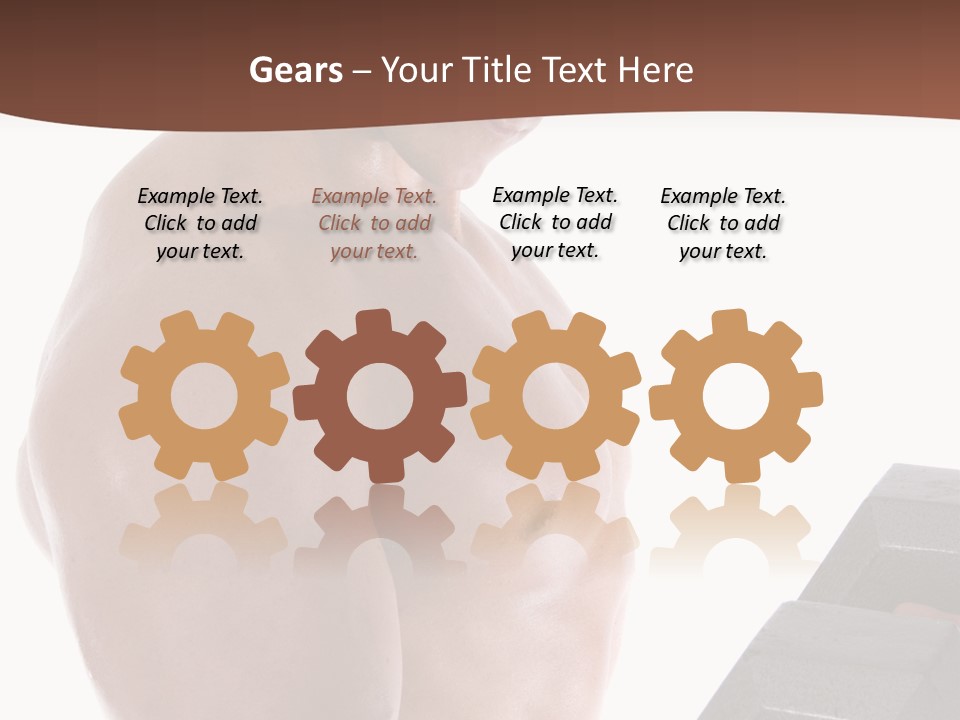 Weightlifting Wellbeing Hat PowerPoint Template