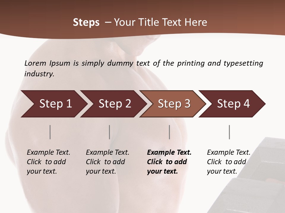 Weightlifting Wellbeing Hat PowerPoint Template