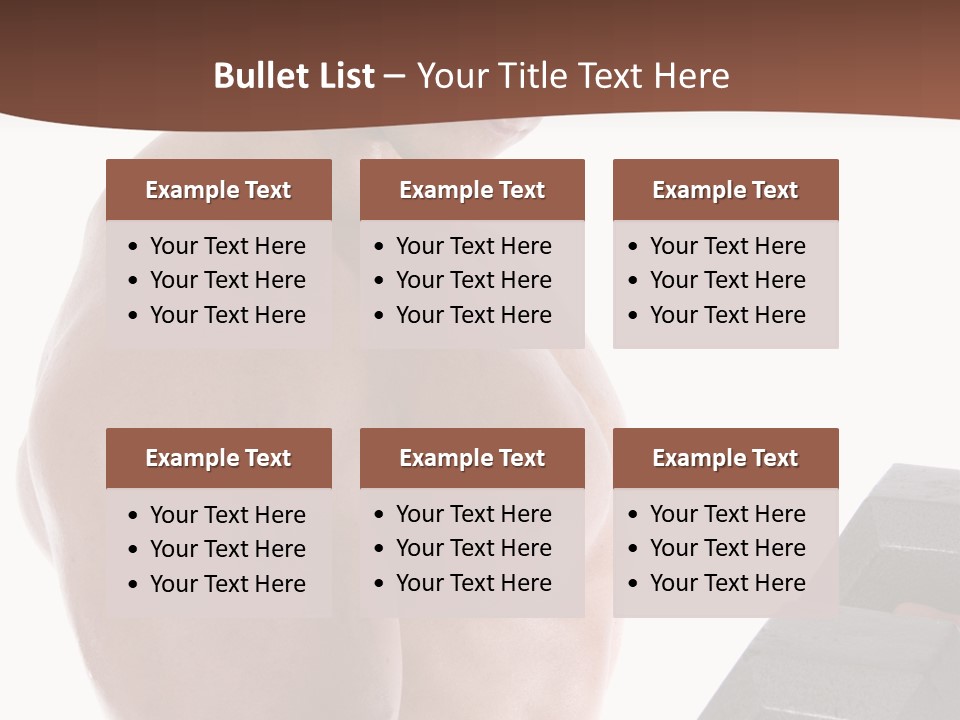 Weightlifting Wellbeing Hat PowerPoint Template