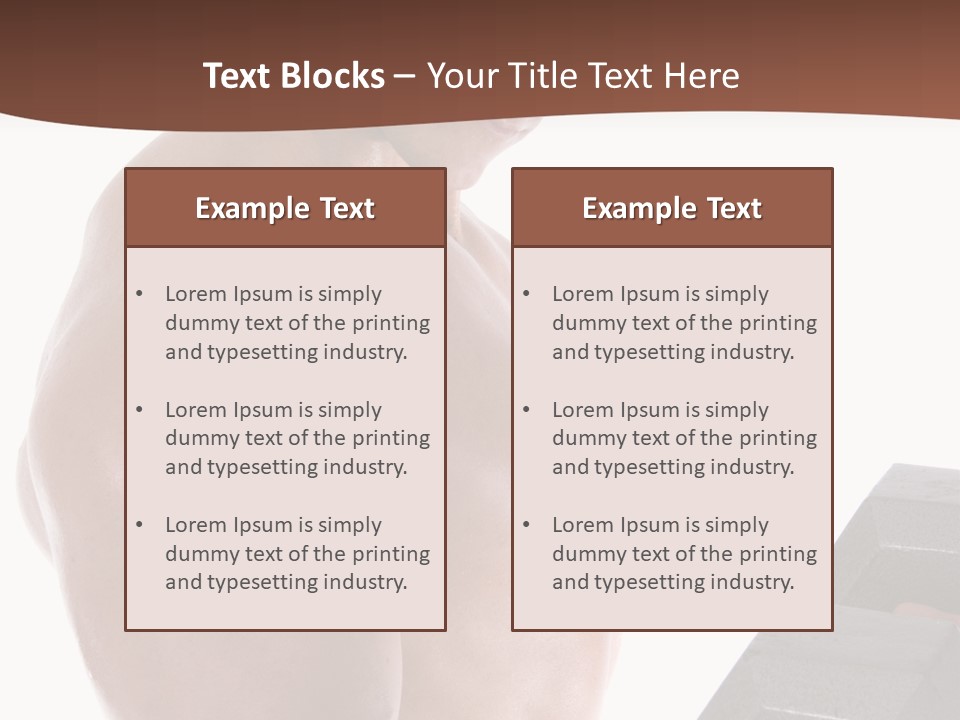 Weightlifting Wellbeing Hat PowerPoint Template