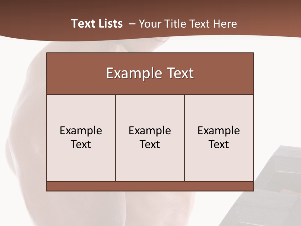 Weightlifting Wellbeing Hat PowerPoint Template