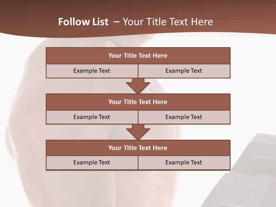 Weightlifting Wellbeing Hat PowerPoint Template