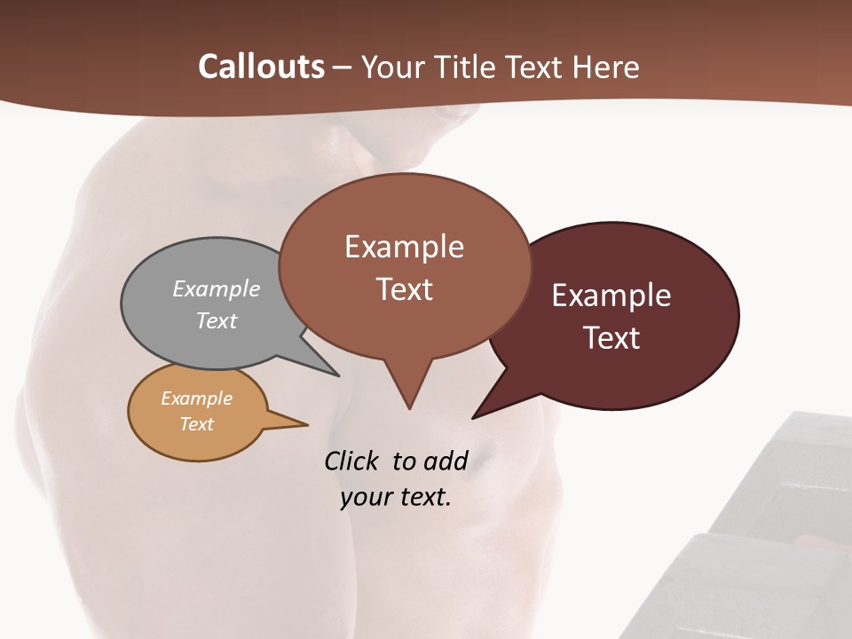 Weightlifting Wellbeing Hat PowerPoint Template