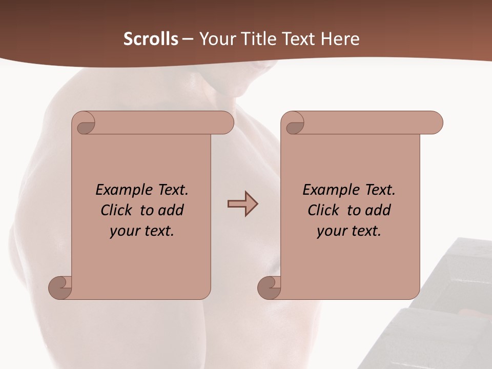 Weightlifting Wellbeing Hat PowerPoint Template