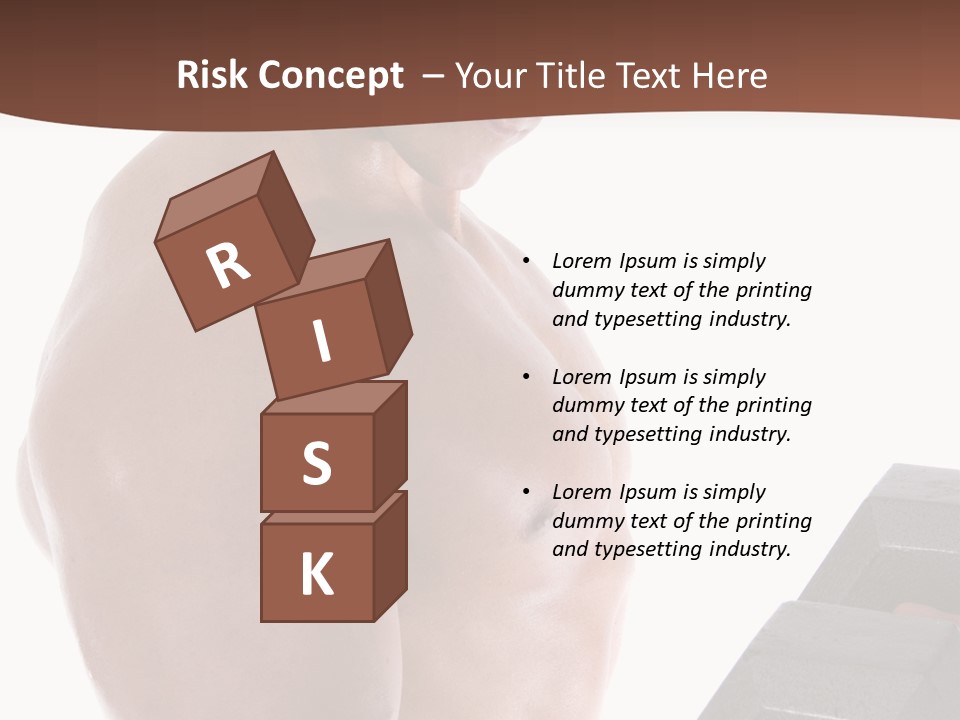 Weightlifting Wellbeing Hat PowerPoint Template