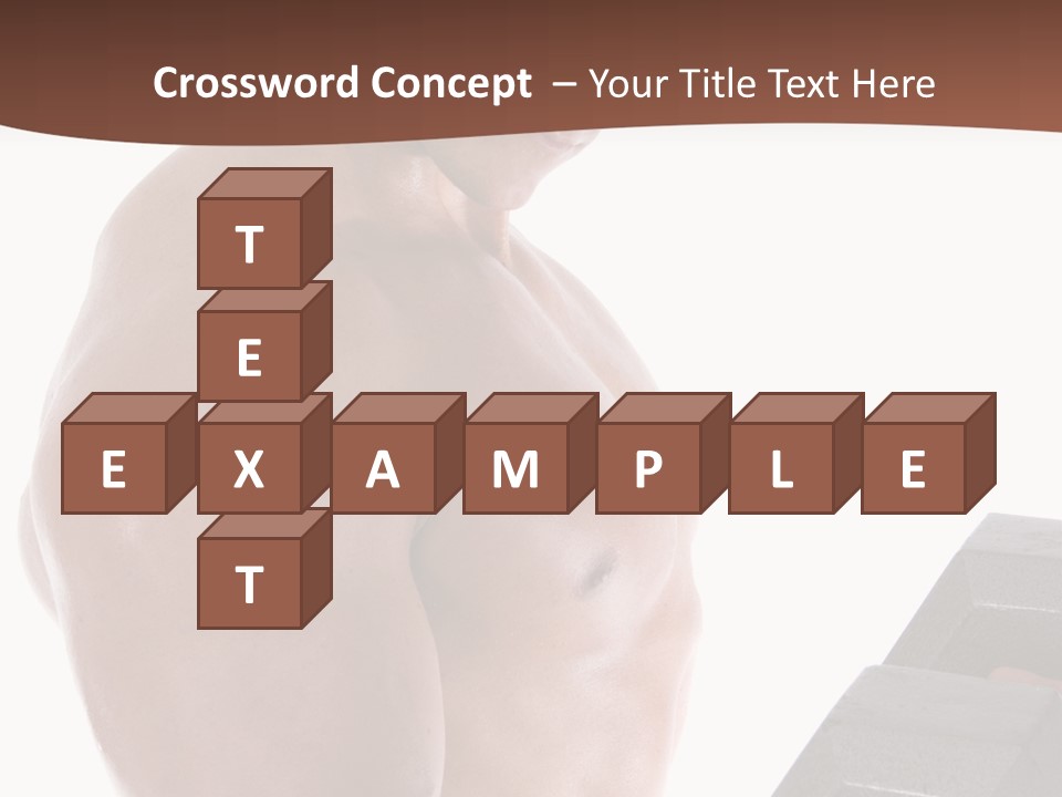 Weightlifting Wellbeing Hat PowerPoint Template