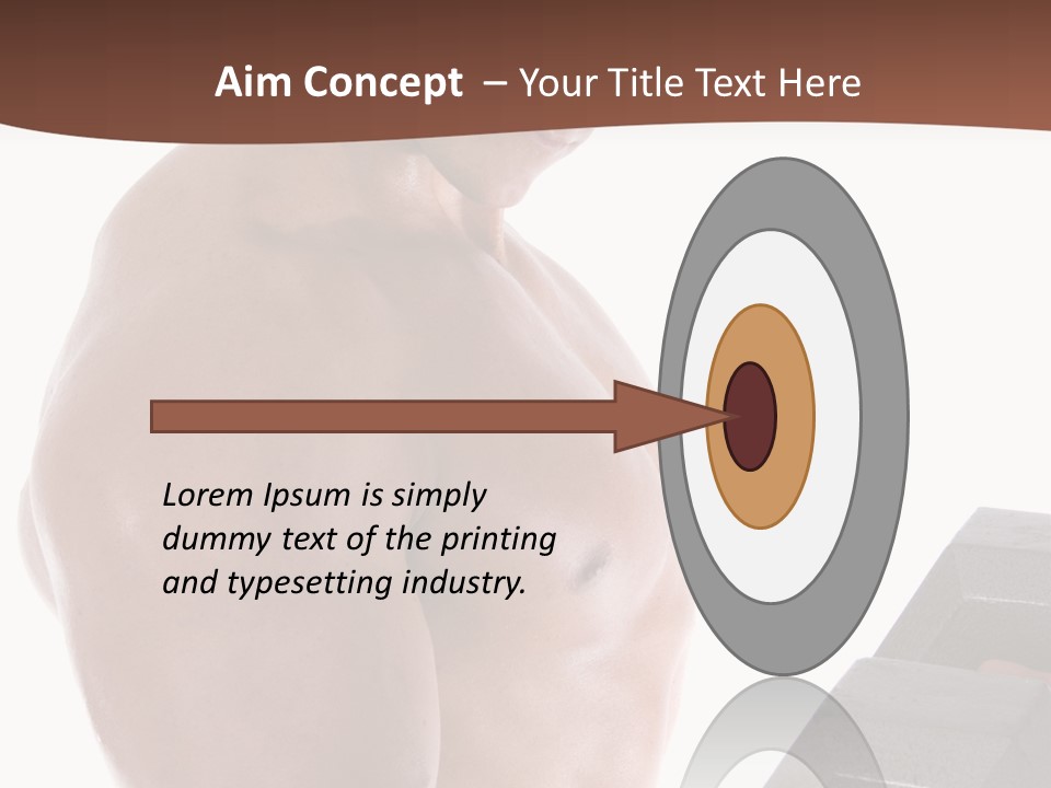 Weightlifting Wellbeing Hat PowerPoint Template