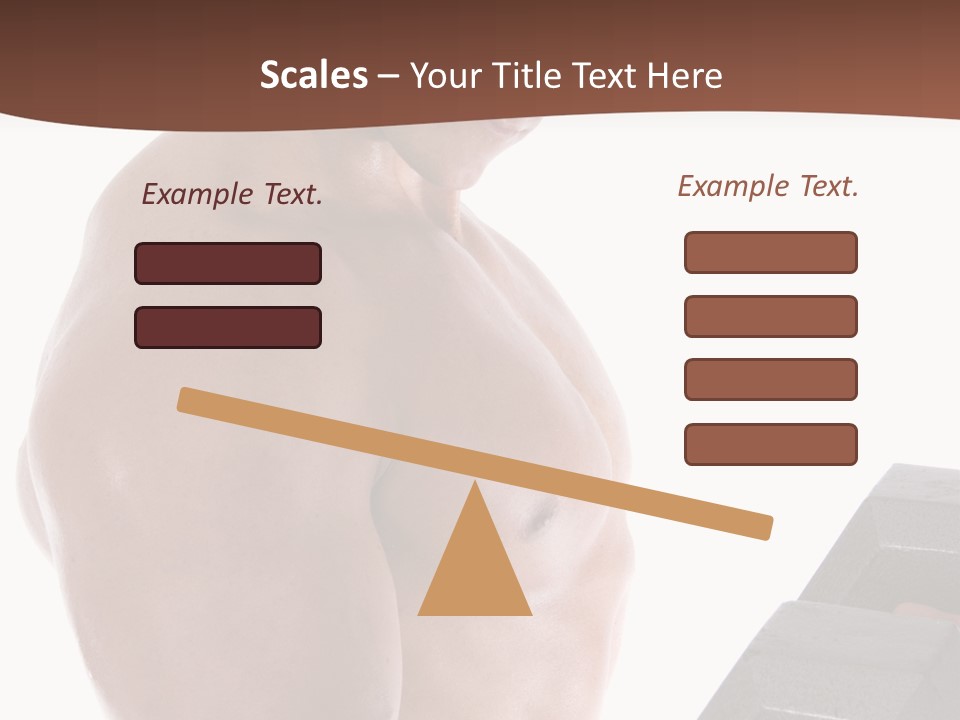 Weightlifting Wellbeing Hat PowerPoint Template