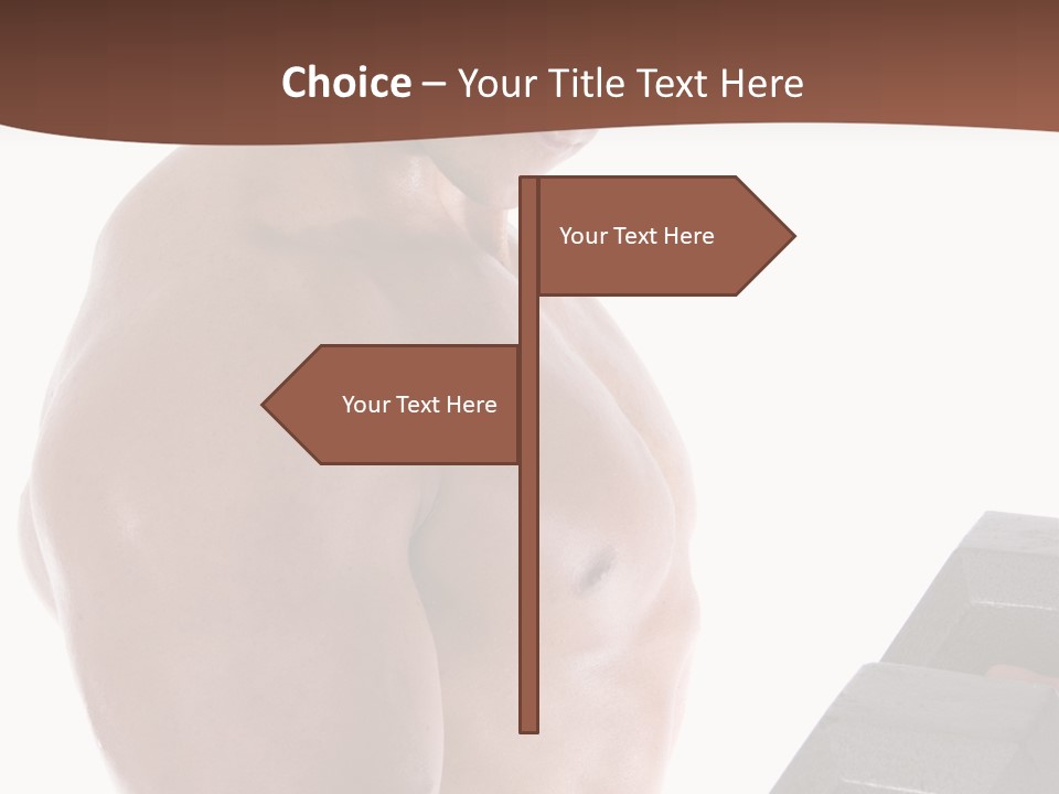 Weightlifting Wellbeing Hat PowerPoint Template