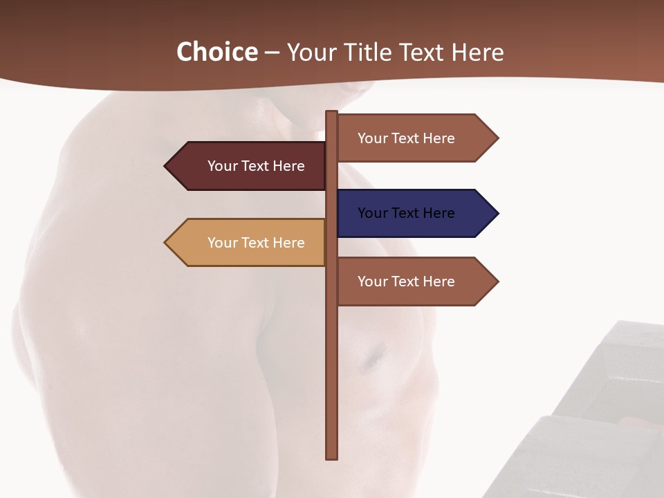 Weightlifting Wellbeing Hat PowerPoint Template