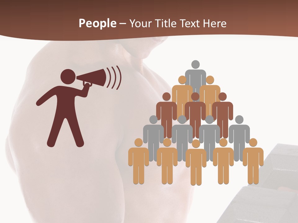 Weightlifting Wellbeing Hat PowerPoint Template