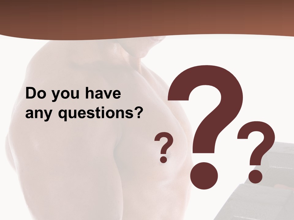 Weightlifting Wellbeing Hat PowerPoint Template