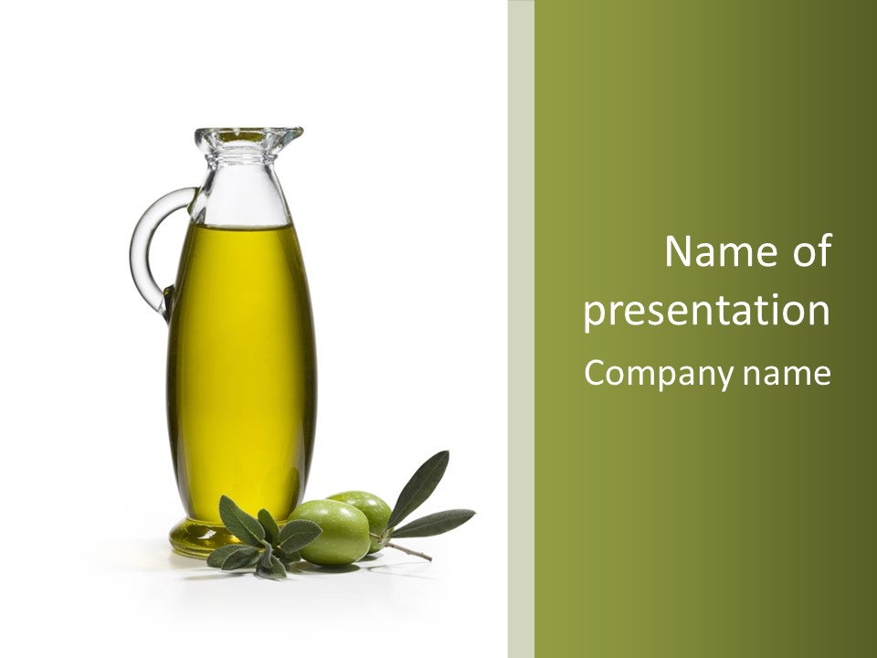 Ingredient Liquid Yellow PowerPoint Template