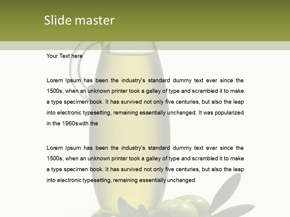 Ingredient Liquid Yellow PowerPoint Template