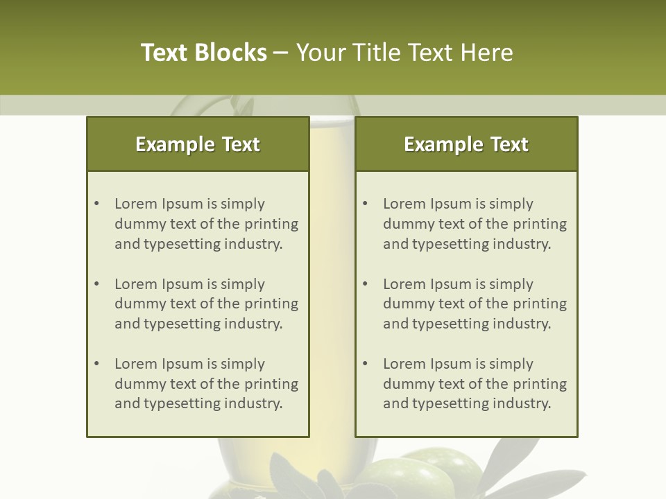Ingredient Liquid Yellow PowerPoint Template