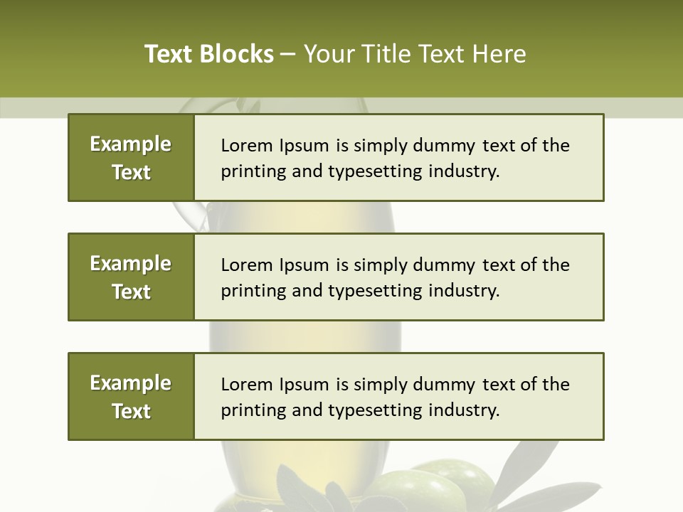 Ingredient Liquid Yellow PowerPoint Template