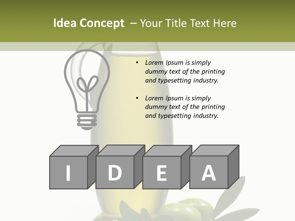 Ingredient Liquid Yellow PowerPoint Template