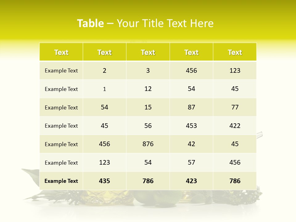 Isolated Virgin Tree PowerPoint Template