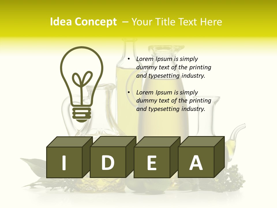 Isolated Virgin Tree PowerPoint Template