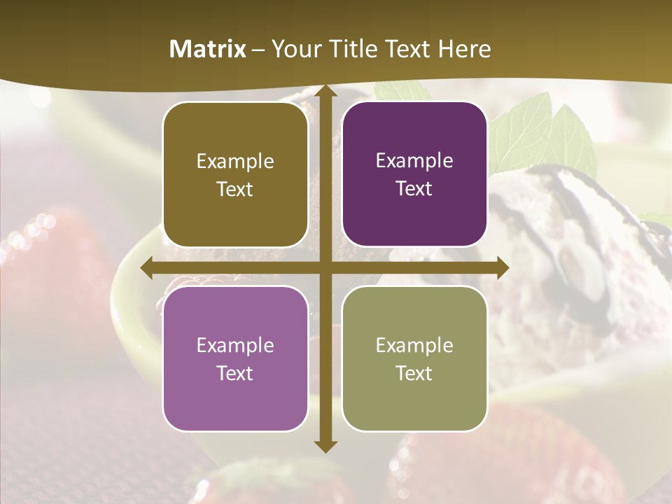 Food Icecream Raspberry PowerPoint Template