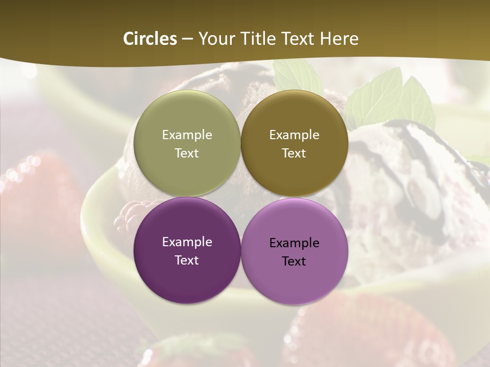 Food Icecream Raspberry PowerPoint Template