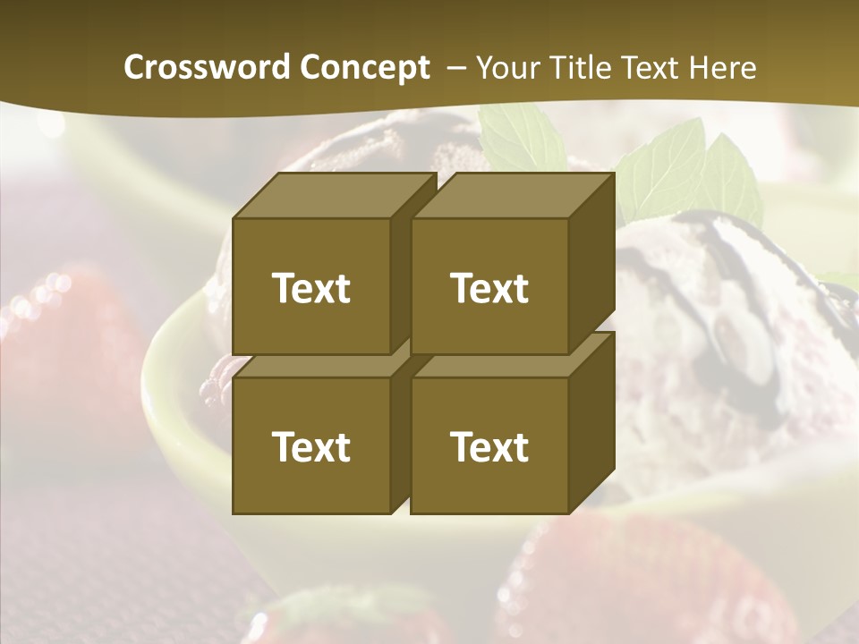 Food Icecream Raspberry PowerPoint Template