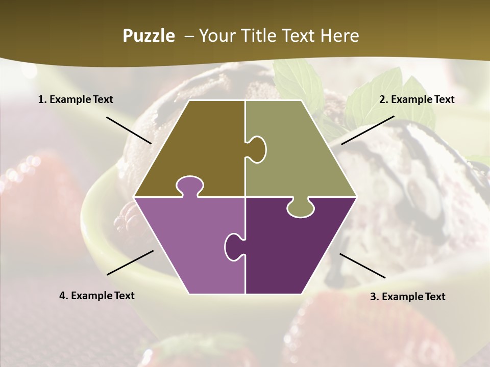 Food Icecream Raspberry PowerPoint Template