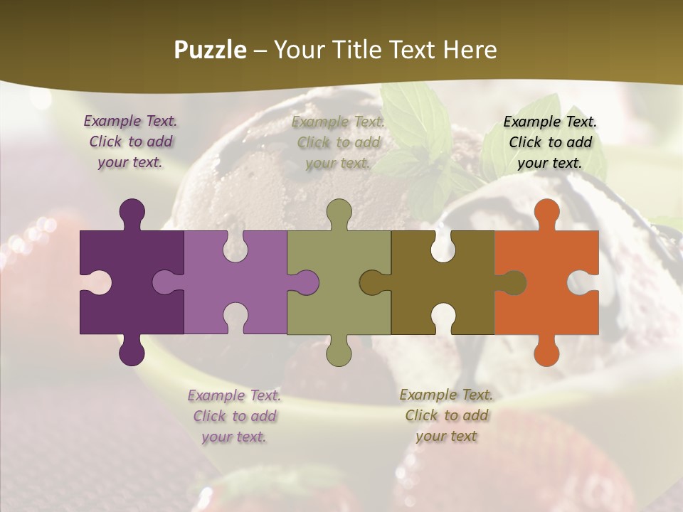 Food Icecream Raspberry PowerPoint Template