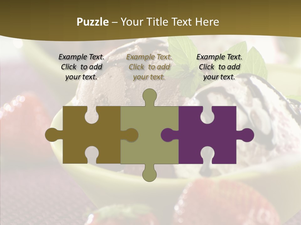 Food Icecream Raspberry PowerPoint Template