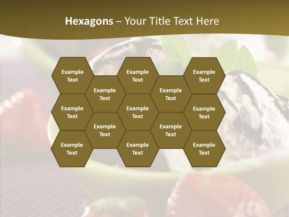 Food Icecream Raspberry PowerPoint Template