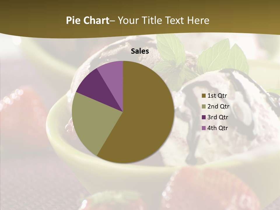 Food Icecream Raspberry PowerPoint Template