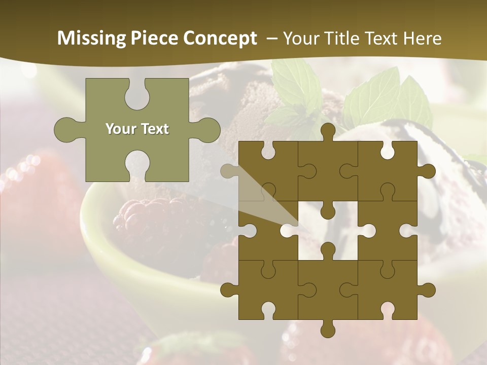 Food Icecream Raspberry PowerPoint Template